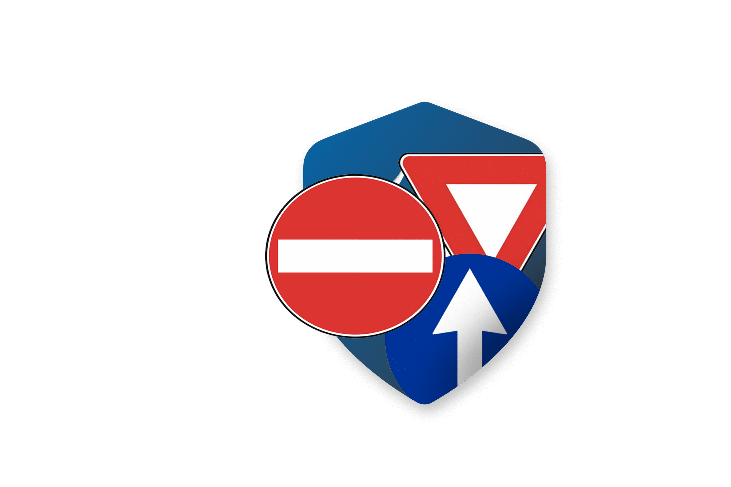 Indicatoare de circulație reflectorizante și stâlpi de semnalizare. Vizibilitate maximă.